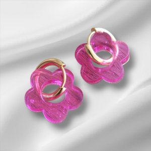 Créoles rose fuschia