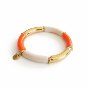 Bracelet jonc orange