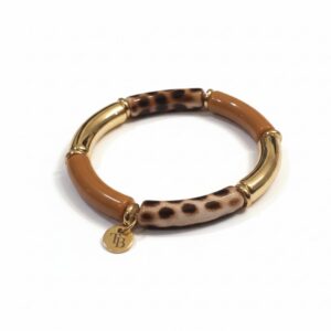 Bracelet jonc léopard