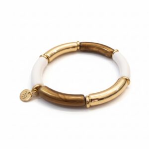 Bracelet marron nacré