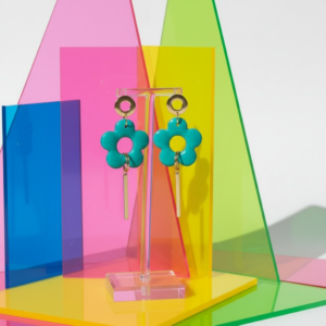 boucles d’oreilles verte