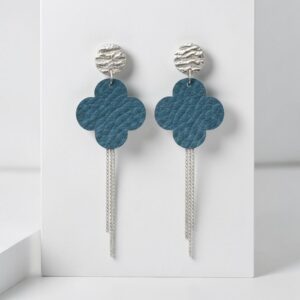 Boucles d’oreilles bleu