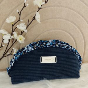 Trousse à maquillage velours côtelé